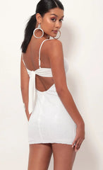 White Sequin Dress