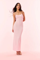 Alivia Sheer Knit Maxi Dress