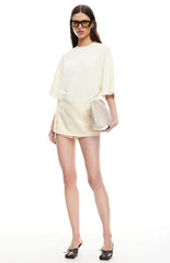 Lioness Bloom Short Sleeve Top Lemontini Stripe