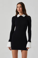 Alexia Mixed Media Mini Dress