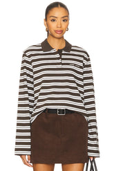 Sadover Longsleeve Polo Top