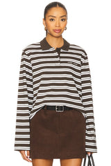 Sadover Longsleeve Polo Top