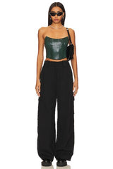 Tawny Faux Suede Top