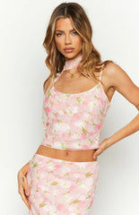 Irina Pink Print Cami Top