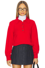 The Cashmere Polo Top