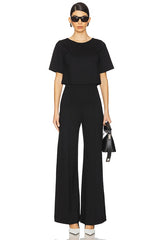 Ponte Knit Short Sleeve Top