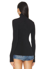 Slim Fit Long Sleeve Turtleneck Top