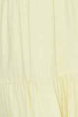 Summertime Heat Puff Sleeve Maxi Dress Yellow