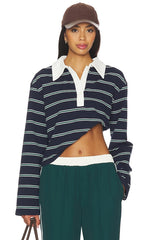 Ryland Rugby Top Green stripe