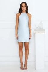 Silk Theory Satin Halter Mini Dress